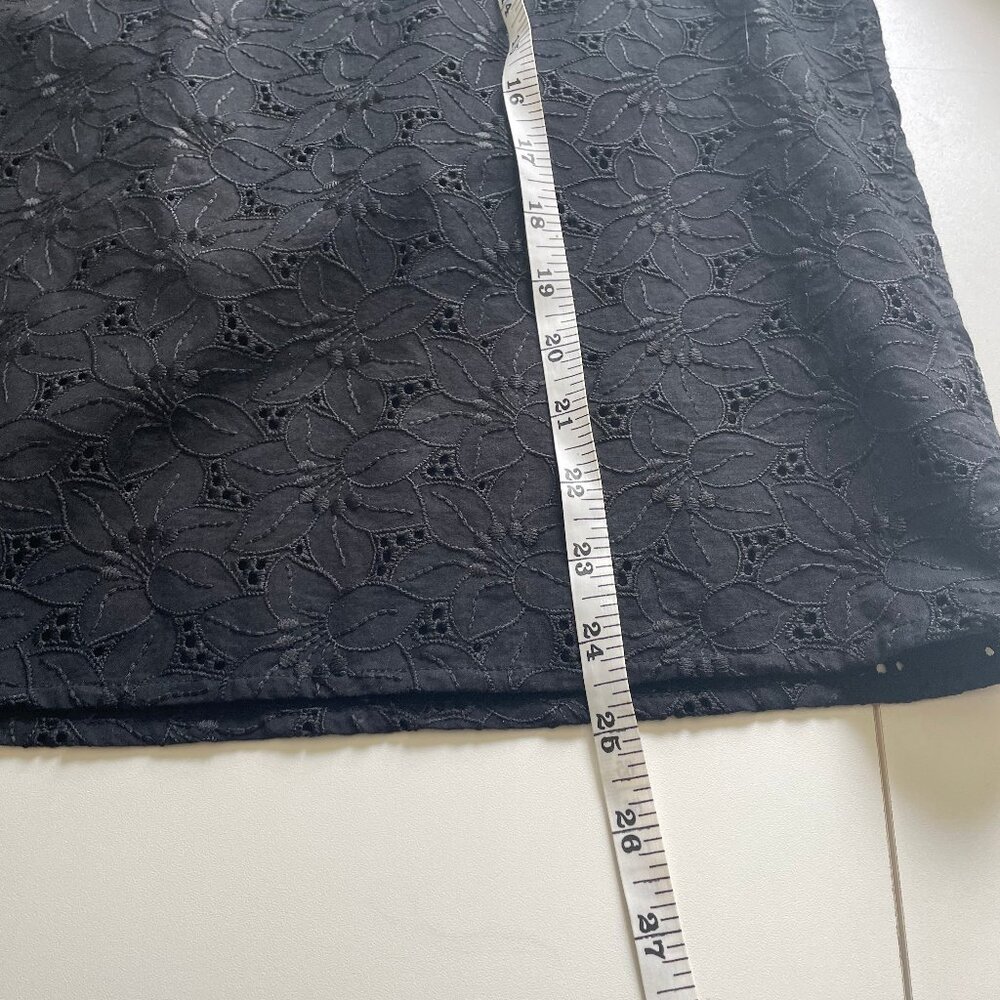 Loft Eyelet Ruffle Split Neck Shell - image 6